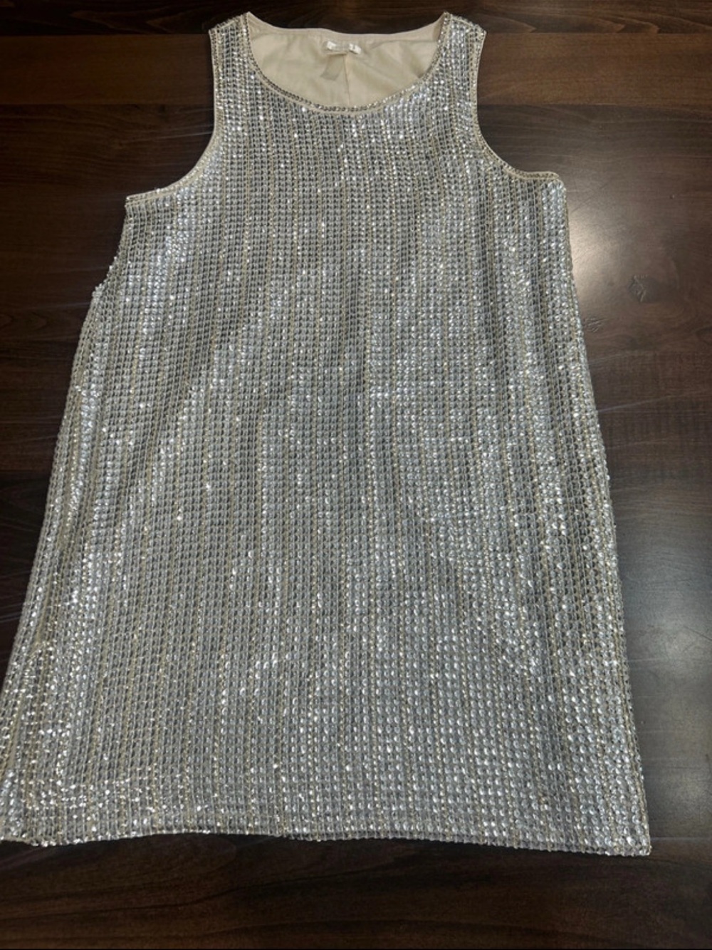 Forever 21 Silver Sequin Tank Dress for Kids